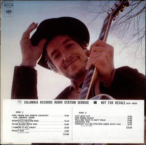 Bob Dylan Nashville Skyline + Timing Strip vinyl LP album (LP record) US DYLLPNA279927