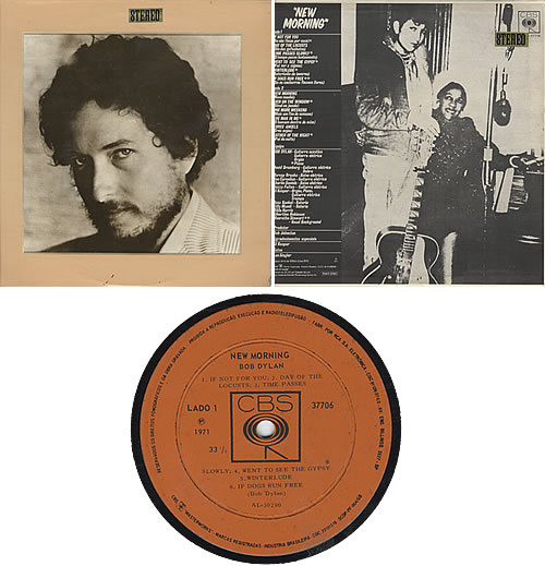 Bob Dylan New Morning vinyl LP album (LP record) Brazilian DYLLPNE239872