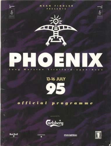 Bob Dylan Phoenix 95 tour programme UK DYLTRPH683264