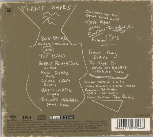 Bob Dylan Planet Waves super audio CD SACD UK DYLSAPL256642
