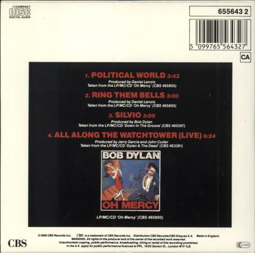 Bob Dylan Political World CD single (CD5 / 5") UK DYLC5PO41919