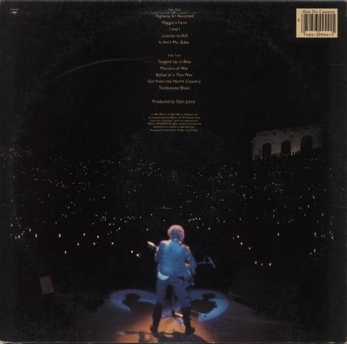 Bob Dylan Real Live - EX vinyl LP album (LP record) US DYLLPRE883408