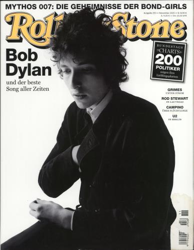 Bob Dylan Rolling Stone + Exclusive 7" Single magazine German DYLMARO775344