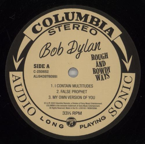 Bob Dylan Rough And Rowdy Ways - EX/VG 2-LP vinyl record set (Double LP Album) UK DYL2LRO869702