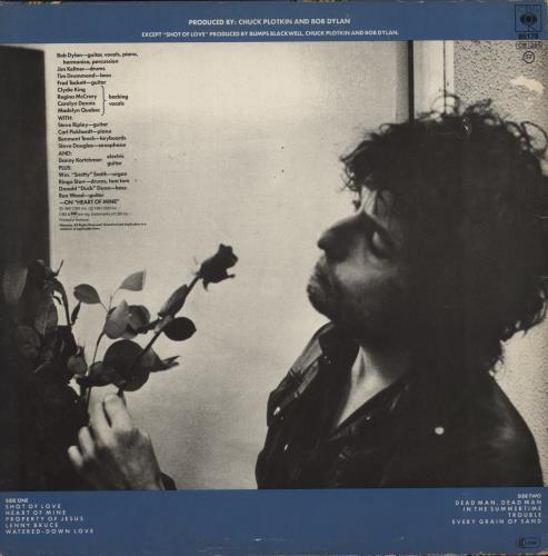 Bob Dylan Shot Of Love - EX vinyl LP album (LP record) UK DYLLPSH586160