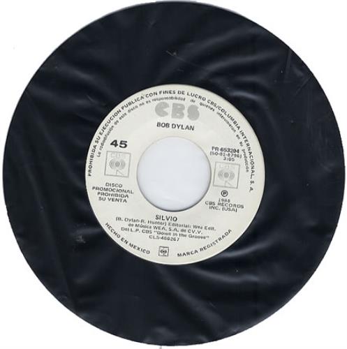 Bob Dylan Silvio 7" vinyl single (7 inch record / 45) Mexican DYL07SI225467