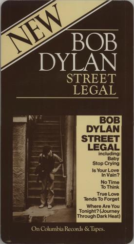 Bob Dylan Street Legal display US DYLDIST670407