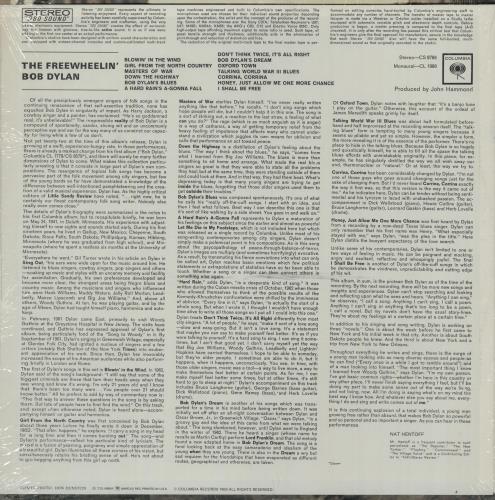Bob Dylan The Freewheelin' - 2nd vinyl LP album (LP record) US DYLLPTH644372