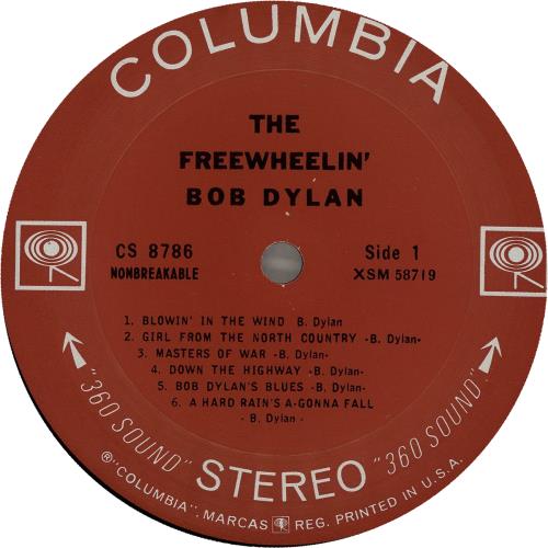 Bob Dylan The Freewheelin' - 2nd vinyl LP album (LP record) US DYLLPTH644372