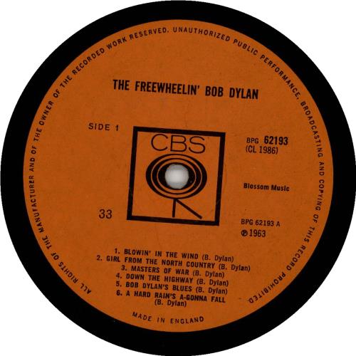 Bob Dylan The Freewheelin' Bob Dylan - 1st - EX - Smooth vinyl LP album (LP record) UK DYLLPTH765792