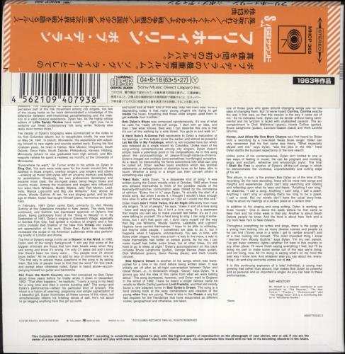 Bob Dylan The Freewheelin' CD album (CDLP) Japanese DYLCDTH302106