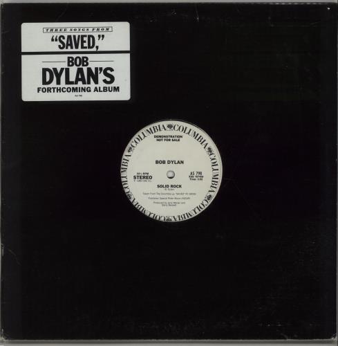 Bob Dylan Three Songs From "Saved" EP 12" vinyl single (12 inch record / Maxi-single) US DYL12TH96021