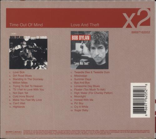 Bob Dylan Time Out Of Mind / Love And Theft 2 CD album set (Double CD) UK DYL2CTI860149