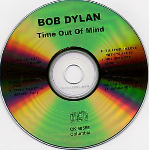 Bob Dylan Time Out Of Mind CD-R acetate US DYLCRTI120062
