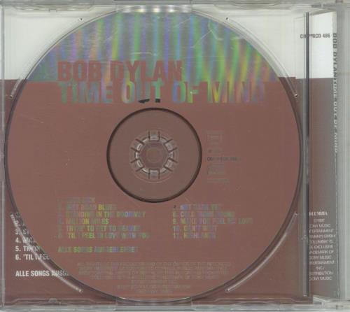 Bob Dylan Time Out Of Mind CD album (CDLP) German DYLCDTI155361
