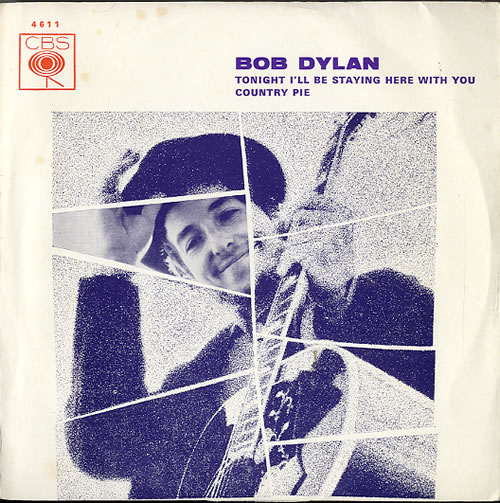 Bob Dylan Tonight I'll Be Staying Here With You 7" vinyl single (7 inch record / 45) Portuguese DYL07TO610353
