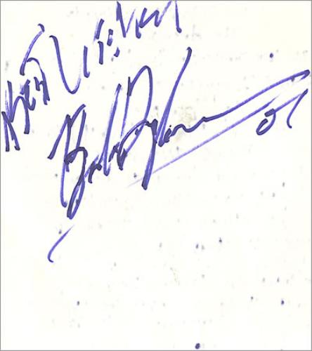 Bob Dylan Untitled Poem - Signed memorabilia US DYLMMUN388319