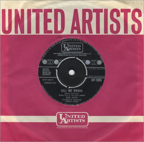 Bob Hope Call Me Bwana 7" vinyl single (7 inch record / 45) UK BH207CA415134