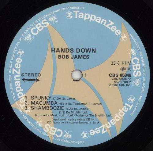 Bob James Hands Down vinyl LP album (LP record) UK BOJLPHA516514