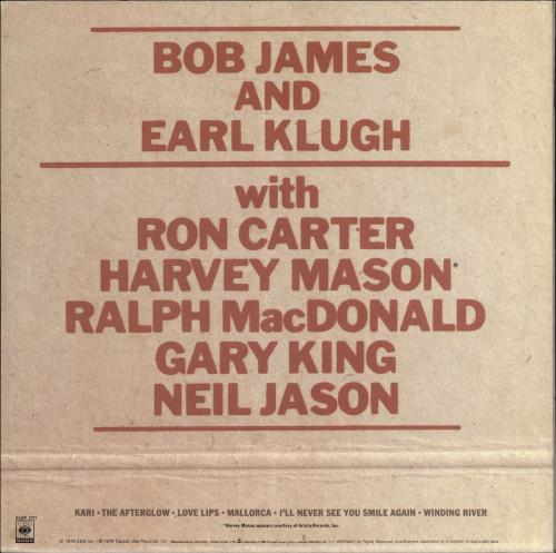 Bob James One On One vinyl LP album (LP record) Japanese BOJLPON722143