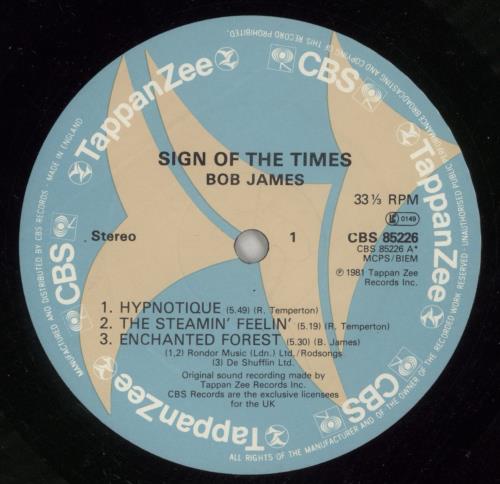 Bob James Sign Of The Times vinyl LP album (LP record) UK BOJLPSI289510