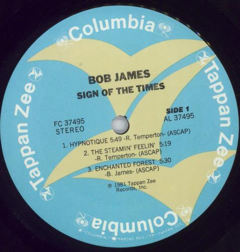 Bob James Sign Of The Times vinyl LP album (LP record) US BOJLPSI826762