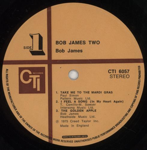 Bob James Two vinyl LP album (LP record) UK BOJLPTW446443