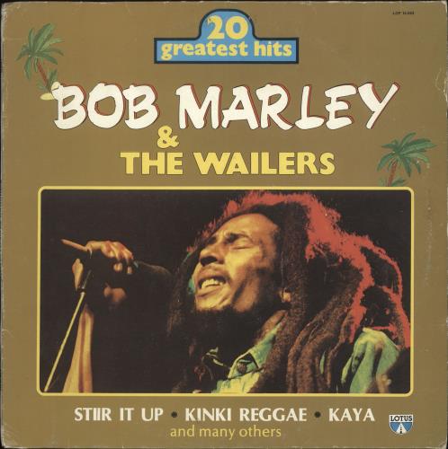 Bob Marley & The Wailers 20 Greatest Hits vinyl LP album (LP record) Italian BMLLPGR700234