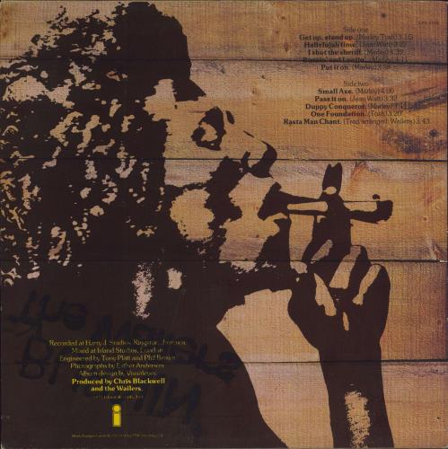 Bob Marley & The Wailers Burnin' vinyl LP album (LP record) UK BMLLPBU789460