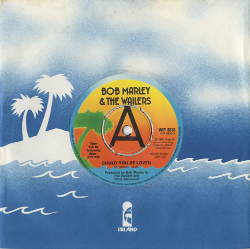 Bob Marley & The Wailers Could You Be Loved - A Label 7" vinyl single (7 inch record / 45) UK BML07CO449687