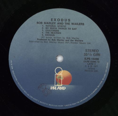 Bob Marley & The Wailers Exodus - 1st vinyl LP album (LP record) Italian BMLLPEX774041