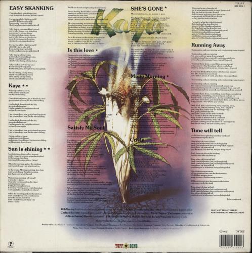 Bob Marley & The Wailers Kaya vinyl LP album (LP record) UK BMLLPKA790467