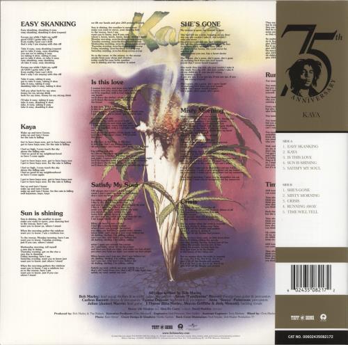 Bob Marley & The Wailers Kaya 2-LP vinyl record set (Double LP Album) UK BML2LKA878311