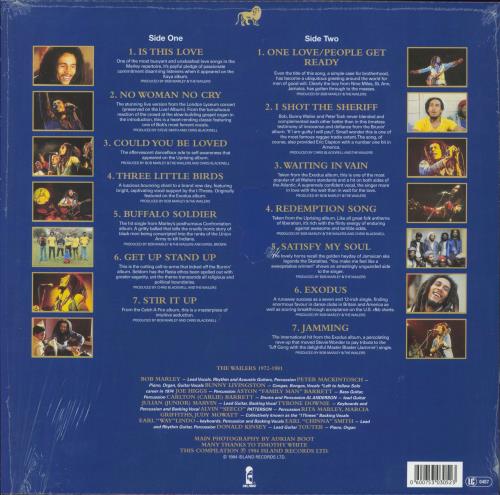 Bob Marley & The Wailers Legend - 180 Gram - Stickered Shrink vinyl LP album (LP record) UK BMLLPLE785735