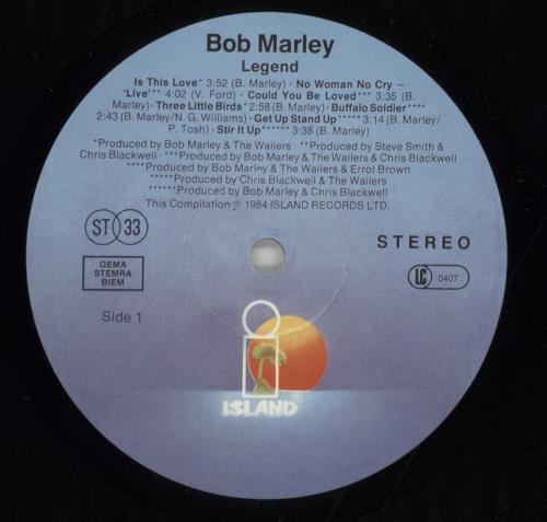 Bob Marley & The Wailers Legend - 180gm - EX vinyl LP album (LP record) UK BMLLPLE863577