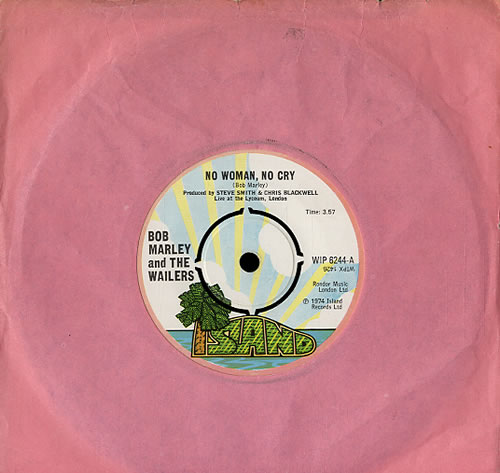 Bob Marley & The Wailers No Woman, No Cry - 4pr 7" vinyl single (7 inch record / 45) UK BML07NO590307