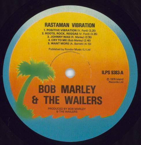 Bob Marley & The Wailers Rastaman Vibration + Booklet vinyl LP album (LP record) UK BMLLPRA811197