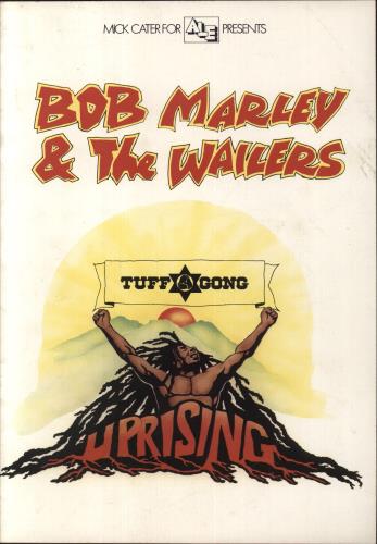 Bob Marley & The Wailers Uprising Tour + ticket stub tour programme UK BMLTRUP835964