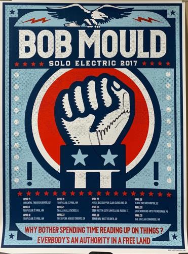 Bob Mould Bob Mould Solo Electric April 2017 Tour - Signed Poster poster US BMOPOBO738208