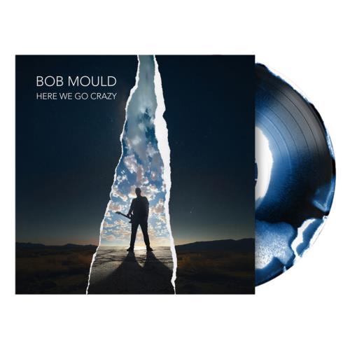 Bob Mould Here We Go Crazy - Black, White & Blue Smush Vinyl - Sealed vinyl LP album (LP record) UK BMOLPHE859170