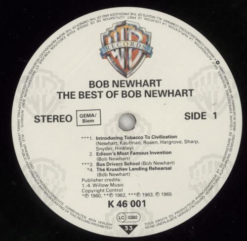 Bob Newhart The Best Of vinyl LP album (LP record) German NHTLPTH869024