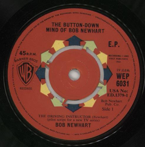 Bob Newhart The Button-Down Mind Of Bob Newhart EP 7" vinyl single (7 inch record / 45) UK NHT07TH366458