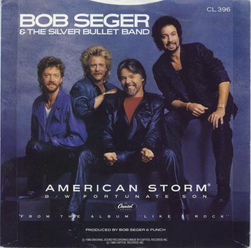 Bob Seger American Storm 7" vinyl single (7 inch record / 45) UK SEG07AM798425