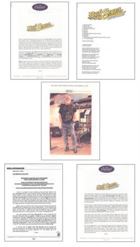 Bob Seger Face The Promise media press pack US SEGPPFA379078