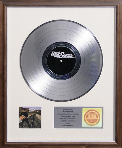 Bob Seger Greatest Hits award disc US SEGAWGR540892