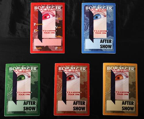 Bob Seger It's A Mystery Tour tour pass US SEGTPIT462454