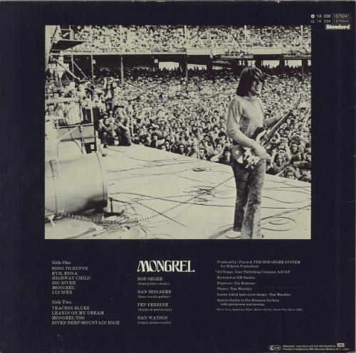 Bob Seger Mongrel vinyl LP album (LP record) Dutch SEGLPMO796480