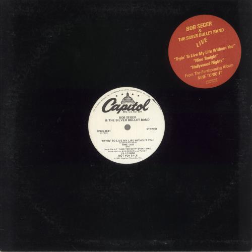 Bob Seger Tryin' To Live My Life Without You 12" vinyl single (12 inch record / Maxi-single) US SEG12TR746910