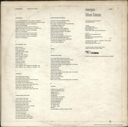 Bobak, Jons, Malone Motherlight - 1st vinyl LP album (LP record) UK I9KLPMO61317