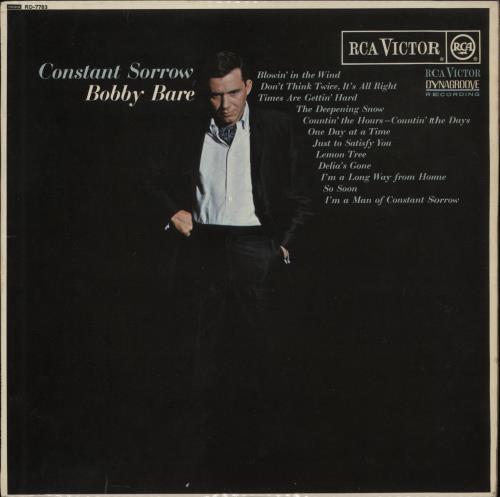 Bobby Bare Constant Sorrow vinyl LP album (LP record) UK BYJLPCO876692